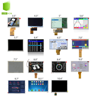 Panel Layar LCD AUO/BOE/Innolux/Tianma/IVO 4.3/5/5.6/6.5/7/8/9/10.1/10.4 Inci Modul LCD Industri
