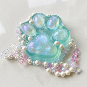 Jouet anti-stress en silicone souple à presser, motif griffe de chat rose doré, pour garçons et filles de 5 à 7 ans - Product Image 1