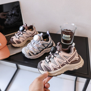 Nouvelle Collection Printemps 2026 Sagi Chaussures de papa à boucle rotative pour garçons et filles, Baskets de sport décontractées à bouton rotatif pour grands enfants - Product Image 3