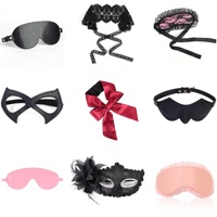 Masque pour les yeux en dentelle et ruban de satin sexy, doux et réglable, pour jeux adultes, flirt en couple, jouets érotiques, accessoires de fête en chambre