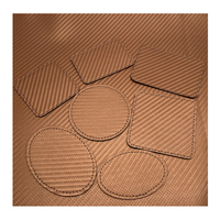 12x24 fibre de carbone PU cuir Laser Cutter blancs gris dos adhésif pour sacs ceintures artisanat Golf décoratif étanche métallique