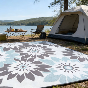 Alfombras de Exterior de Plástico PP Resistentes a la Intemperie, Personalizadas, Fáciles de Limpiar, Tapete para Picnic - Product Image 1