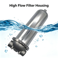 Boîtier de filtre sanitaire en acier inoxydable PVDF, petit boîtier de membrane filtrante de 10 pouces de qualité alimentaire pour filtration stérile