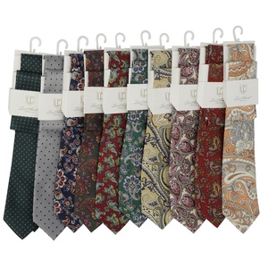 Wholesale Custom Formal Paisley <b>Polyester</b> <b>Tie</b> for Men's Ascot Neckwear Breathable Double Brushed Interlining - Product Image 2