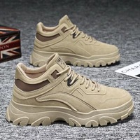 Chaussures de mode d'hiver pour hommes, nouvelle collection, directement de l'usine, imperméables, antidérapantes, légères, en TPU, pour le travail, le sport et les loisirs, en toile, à lacets