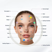 Analyseur de peau B3 avec écran large de 15,6 pouces, appareil d'analyse faciale, détection par intelligence artificielle, technologie de topographie 3D