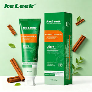 <span class=keywords><strong>Dentifrice</strong></span> KeLeek Cannelle Menthe <span class=keywords><strong>Anti</strong></span>-<span class=keywords><strong>Taches</strong></span> 105g Multi-Effets Réduction de l'Inflammation Détachant Haleine Fraîche Hygiène Buccale - Product Image 1