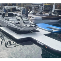Grande plage ponton gonflable Y plate-forme en U Jetski île flottante gonflable pour le stationnement de yacht