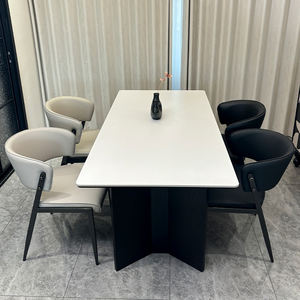 <span class=keywords><strong>เก้าอี้</strong></span>รับประทานอาหารสไตล์นอร์ดิกที่ทันสมัยน้ำหนักเบาหรูหราพร้อมพนักพิงวัสดุโลหะสำหรับบ้านโรงแรมประชุมเกมหมากรุก<span class=keywords><strong>โต๊ะ</strong></span><span class=keywords><strong>เก้าอี้</strong></span>สตูล - Product Image 3