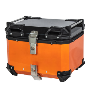 Boîte arrière de <span class=keywords><strong>moto</strong></span> en alliage d'aluminium à dégagement rapide 45L Top Case Full Black Tail Boxes <span class=keywords><strong>Valise</strong></span> de voyage Fit For All Motorbike - Product Image 5
