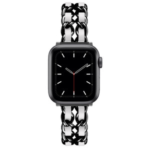 15 Estilos <span class=keywords><strong>de</strong></span> Pulseras <span class=keywords><strong>de</strong></span> Cadena Metálica para Mujer, Correas <span class=keywords><strong>de</strong></span> Reloj Inteligente <span class=keywords><strong>de</strong></span> Cuero y Acero Inoxidable para <span class=keywords><strong>Apple</strong></span> <span class=keywords><strong>Watch</strong></span> 10 9 8 - Product Image 2
