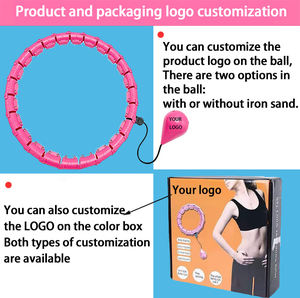 Abnehmbare Knoten Bauch Fitness Gewichts verlust Massage 2 in 1 Taille & Körper Workout Gewichtete Fitness Hula Ring Hoop - Product Image 6