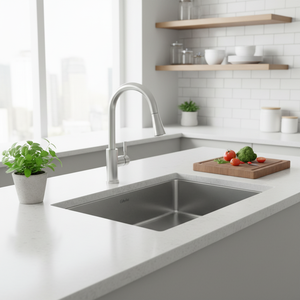 [CALMFORTE] CALMFORTE 860 Kitchen Sink with Premium Sound Absorbing Pads for Reduced Metal Noise - Product Image 3