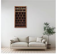 Jeu d'échecs mural géant personnalisé en bois, jeu d'échecs complet avec pièces d'échecs sculptées, plateau de rangement, vitrine
