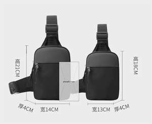 Borsa a tracolla con Logo personalizzato borsa a tracolla nera piccola borsa a tracolla impermeabile per telefono Casual da uomo e donna - Product Image 6