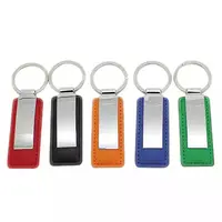Porte-clés de voiture Logo Sublimation en vrac, accessoires Llavero porte-clés en métal personnalisé porte-clés en cuir