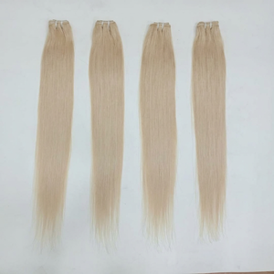 Extensions de cheveux humains blonds raides de luxe indiennes Remy de 30 pouces - Product Image 4