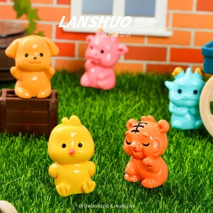 Arcoíris Candy DIY: Miniaturas de Resina de Animales del Zodíaco para Decoración Creativa de Estudio, Hogar y Oficina - Product Image 2