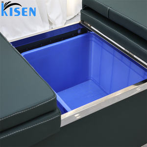 Table de lavage de cheveux Kisen pour salon de coiffure, mobilier personnalisé, système de stockage d'eau, <span class=keywords><strong>bac</strong></span> de lavage de tête, table de lavage de cheveux, tension mondiale - Product Image 6