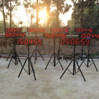 Cronómetro Deportivo Programable con Soporte, Cronómetro LED con Control Remoto para Pistas Grandes