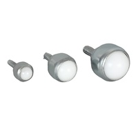 Unité de transfert à billes en POM, nylon et ABS, avec goujon fileté M8, modèle CY-25D-PL, roue à roulement à billes en plastique de 1 pouce