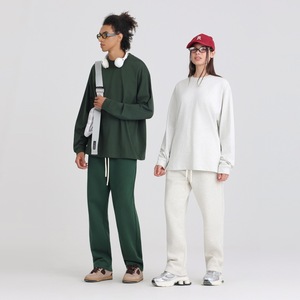 LL275 T-Shirt a Maniche Lunghe in Cotone Pesante 100% 275g, Stile Streetwear, Alta Qualità, Basso MOQ OEM, Personalizzabile - Product Image 1