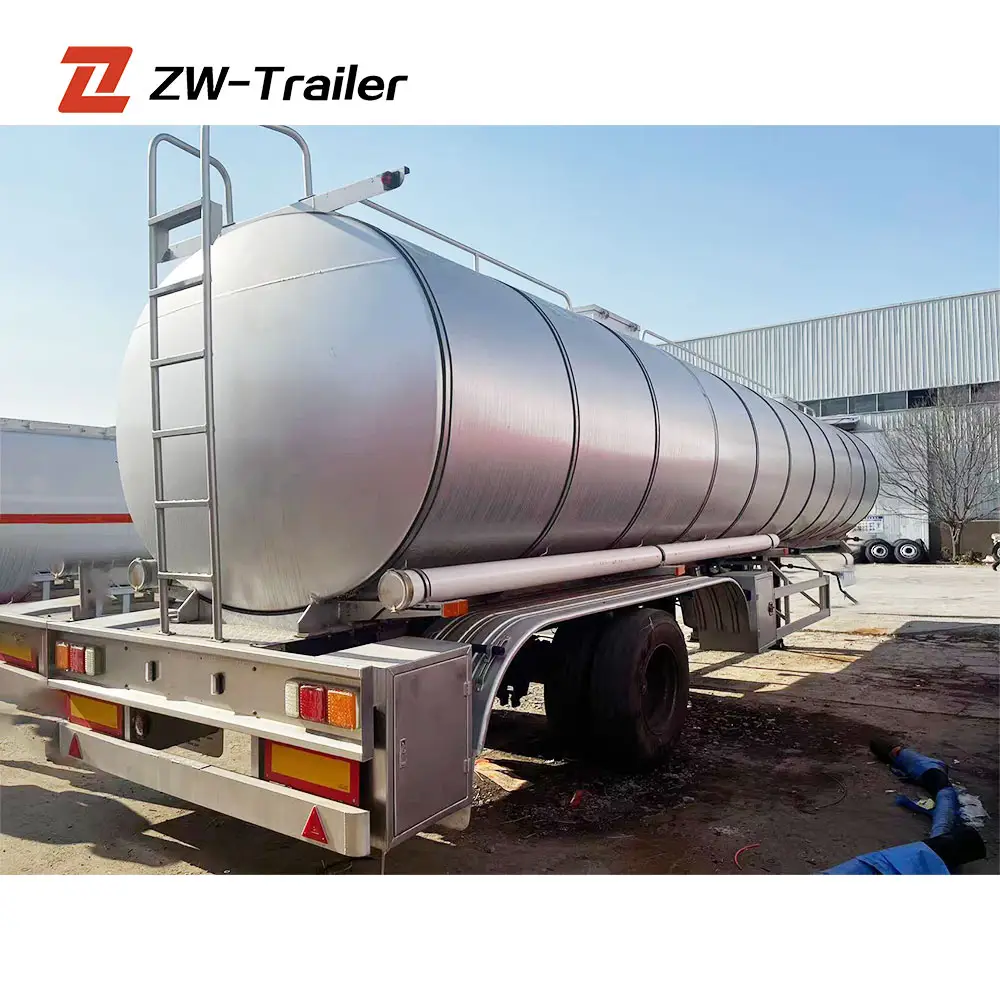 ZW Group 3 Axle 45000 Litres Petrol Gasoline Diesel Oil LPG Tank Truck Fuel Tanker Semi Trailer for Guyana