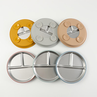 Assiette pour enfants en acier inoxydable 304 de 9 pouces, design moderne 2026, avec ventouse en silicone incluse, assiette à dîner pour enfants Plus