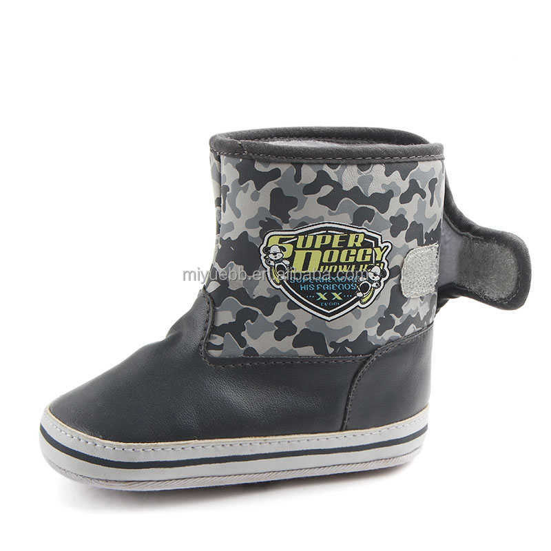 OEM оптовая продажа, камуфляжные крутые замшевые мягкие ботинки для маленьких мальчиков