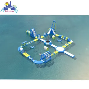 Lilytoys su parkı dünya çapında, su pak ekipmanları, açık şişme yüzen parkı su oyunu