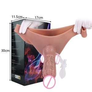 New Style Squirting <b>Dildo</b> Pants Silicone Female Strapon Solid <b>Dildo</b> Anal Plug Adult Sex Toys for Lesbian Sex Game - Product Image 5
