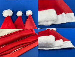 JH Custom <strong>Christmas</strong> <strong>Hat</strong> Cap Pom-pom With Print Embroidery Logo Wholesale Warm Velvet Black Blue Red Green Winter Santa <strong>Hats</strong> - Product Image 6