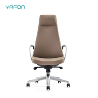 Chaise de bureau de direction moderne de luxe, ergonomique, inclinable, pivotante, en maille ergonomique, en cuir PU, fonction rotative, en bois et en plastique