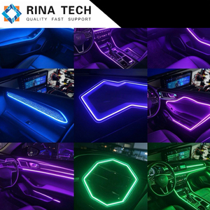 แผงไฟตกแต่งภายในรถยนต์ Rina Tech Ultra-thin พร้อมแผ่นนำแสงป้องกันรังสียูวีสำหรับไฟส่องสว่างที่มือจับประตูรถยนต์ - Product Image 2