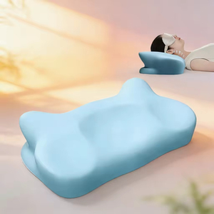 Oreiller cervical ergonomique en mousse à mémoire de forme, soulagement des douleurs cervicales pour les dormeurs latéraux et les personnes souffrant de maux de nuque, pour la maison - Product Image 3
