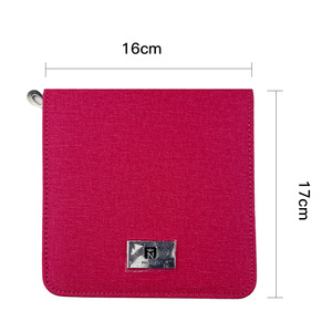 Ensemble de 8 aiguilles à tricoter circulaires interchangeables en <span class=keywords><strong>acajou</strong></span> avec étui zippé pour travaux manuels de tricot de pulls - Product Image 3