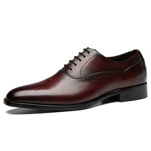 Chaussures Oxford pour hommes faites à la main, de haute qualité, avec logo personnalisé, rehaussantes, pour l'automne, mariage, décontractées, costumes, bureau et affaires - Product Image 1