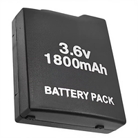 Batterie de remplacement de haute qualité pour console de jeu PSP-110 1000/1001/PSP Fat, pack de batterie 3.6V 1800mAh au lithium polymère