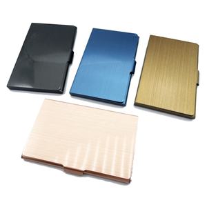 Porte-cartes de crédit bancaire en métal aluminium Porte-cartes de visite Étui portefeuille avec logo personnalisé - Product Image 1