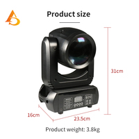 Mini 150W Beam Pattern Moving Head Light DMX512 Leichtgewichtiger Spot Gobo Bühnenbeleuchtung für DJ Disco Home Party Club Show
