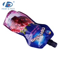 Pochettes à bec verseur personnalisées pour jus, emballages de boissons liquides étanches pour boissons et jus