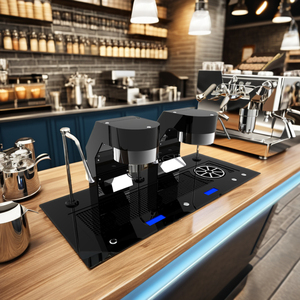 Machine à café expresso professionnelle italienne encastrable 2 groupes sous comptoir pour usage commercial - Product Image 2