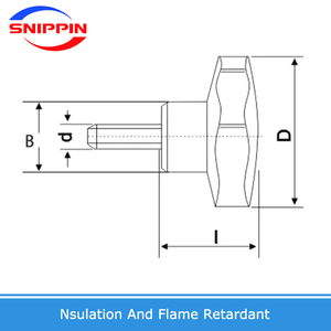 Nhựa đầu chủ đề Torx đầu hình dạng ngôi sao có khía ngón tay cái thắt chặt tay vít kẹp kẹp núm vít gỗ mận Bolt - Product Image 5