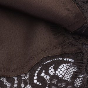 Kar & OT Za 2025 mùa thu khí chất mới thời trang dễ phối <span class=keywords><strong>satin</strong></span> kết cấu nối ren áo 5919207 5919206 - Product Image 5