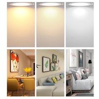 Éclairage pour plafond, panneau LED encastré, 3W, 4W, 6W, 9W, 12W, 15W, 18W, 24W, panneau LED rond fin