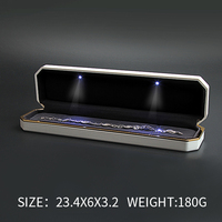 Meimei — boîte à bagues avec peinture à LED, boîte à bijoux de luxe, avec LOGO personnalisé