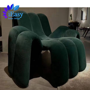 IEasy-Silla de sofá de tela de terciopelo para sala de estar, sillón moderno de tela de araña para sala de estar - Product Image 4
