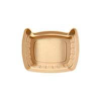 Litière pour chat biodégradable en forme d'oreilles de chat, anti-fuite, à usage unique, portable, pour la maison et les voyages