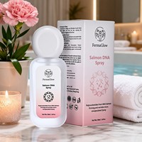 Brume Tonique Visage Fermentée au ADN de Saumon Sauvage PDRN Micro-encapsulé, Raffermissante, Anti-âge, Lissante Rides, Hydratante et Réparatrice