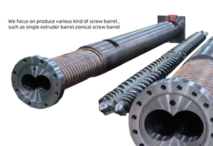 Extrusora de tubos de PVC, juego de barriles cónicos de doble tornillo 80/156 - Product Image 5